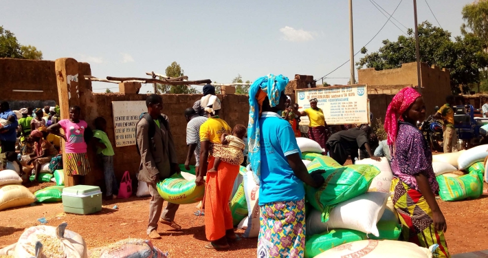Food distribution point, Ivory Coast
