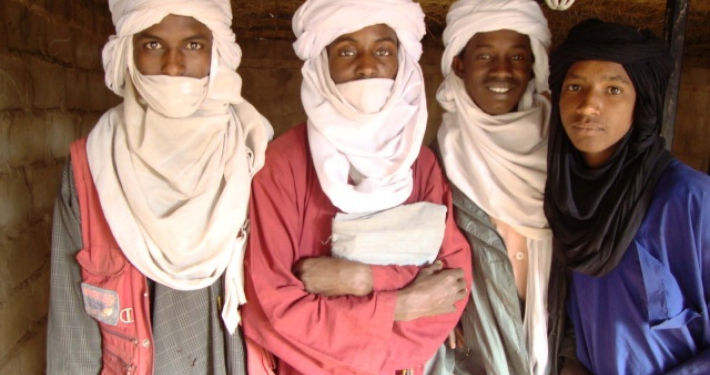 Traditionally dressed Nigerien men